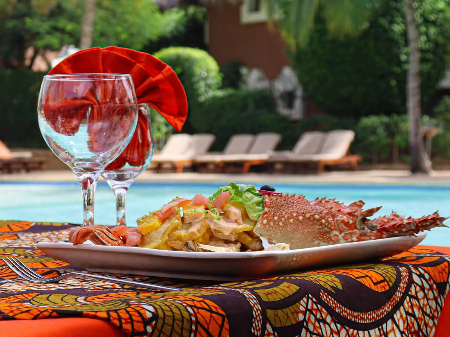 Restaurant la Paillote, Saly, Sénégal